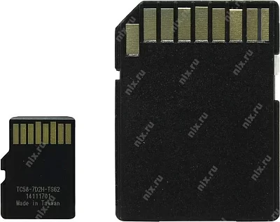 Карта памяти Qumo QM16(G)MICSDHC10 microSDHC 16Gb Class10 + microSD-- SD Adapter