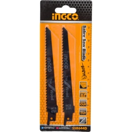 Набор полотен по дереву HCS (150х19х1.25 мм; 6TPI) для сабельной пилы INGCO SSB644D
