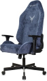 Кресло игровое Knight N1 Fabric синий Light-27 с подголов. крестов. металл