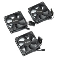 Кулер для ПК/ PCCooler DN 80 3IN 1 8080x25mm, 3-pin/Molex, 18.21CFM, 18dBA, 1400RPM, Black, 3pcs