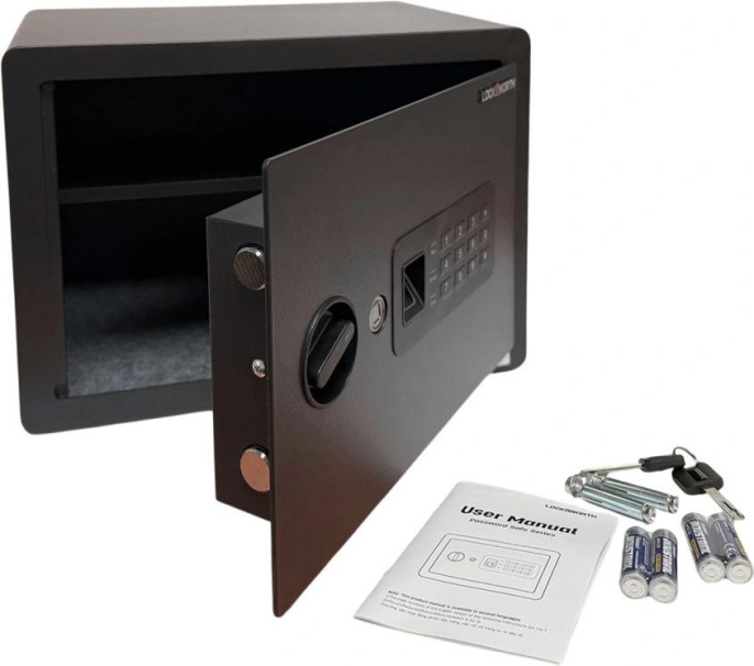 Сейф мебельный LockSworth VS4526 взломостойкий встраиваемый 250x350x250мм электронный/ключевой/биометрический