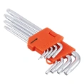 Набор ключей ЕРМАК TORX-профиль 9 пр., T10 - T50, длина 95 - 220мм 657-188