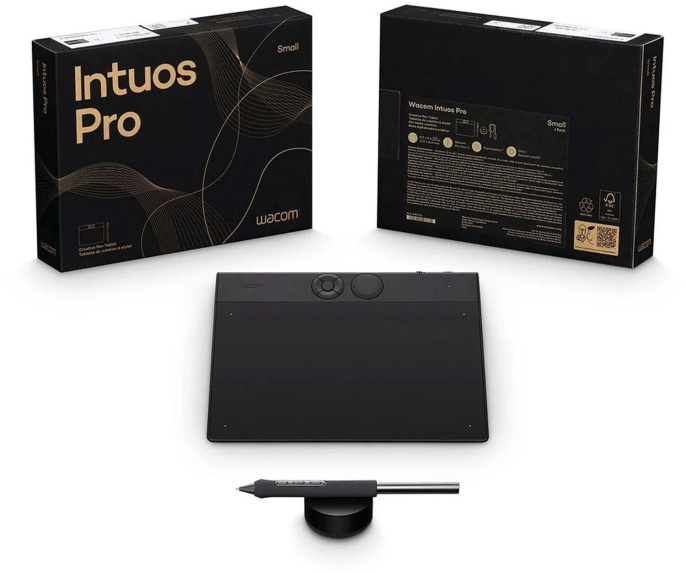 Графический планшет Wacom Intuos Pro PTK470K0B USB Type-C черный