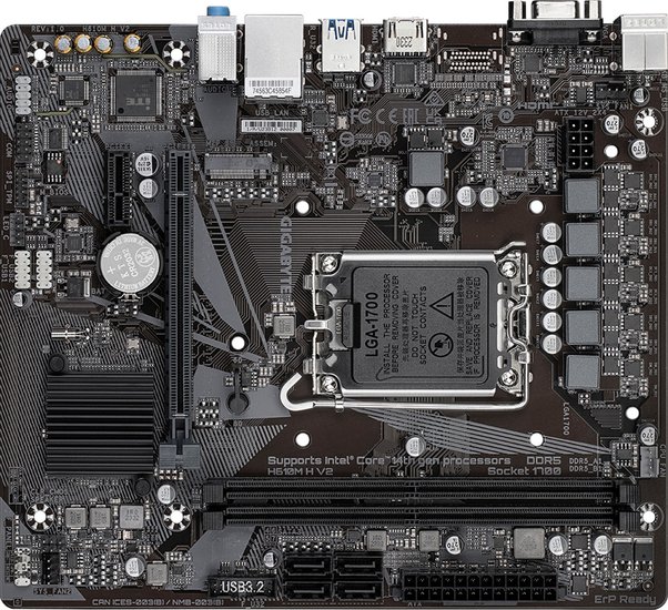 Материнская плата GigaByte H610M H V2 rev. 1.0
