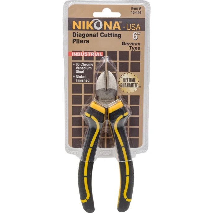 Боковые кусачки NIKONA никелированные, 160мм 10-446