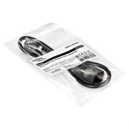 Кабель питания ExeGate Special EC-0.5S-C13 У - C14/3x0.75 IEC 320 C13 угловой- IEC 320 C14, 3*0.75mm2, CCA, черный, 0.5м EX297760RUS