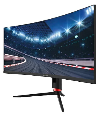 Монитор Digma 34" Overdrive 34A710Q черный VA LED 1ms 21:9 HDMI M/M матовая HAS Piv 450cd 178гр/178гр 3440x1440 G-Sync DP 2K USB 7.1кг