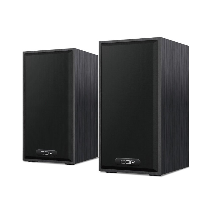 CBR CMS 635 Black, Акустическая система 2.0, питание USB, 2х3 Вт 6 Вт RMS , материал корпуса MDF, 3.5 мм линейный стереовход, регул. громк., длина кабеля 1 м, цвет чёрный