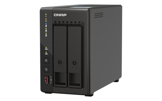 Сетевое хранилище NAS Qnap TS-253E-8G 2-bay настольный Celeron J6412