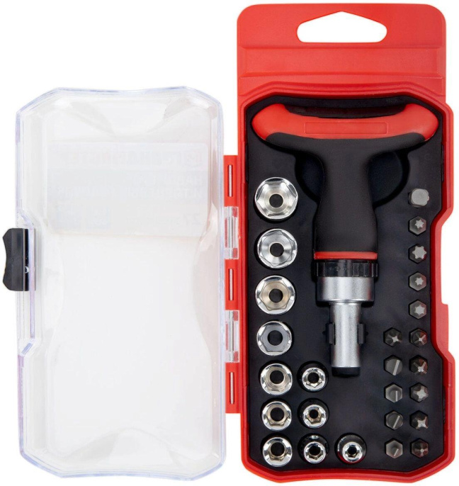 Набор бит и головок ГРАНДМАСТЕР 671327,  универсальные,  27шт