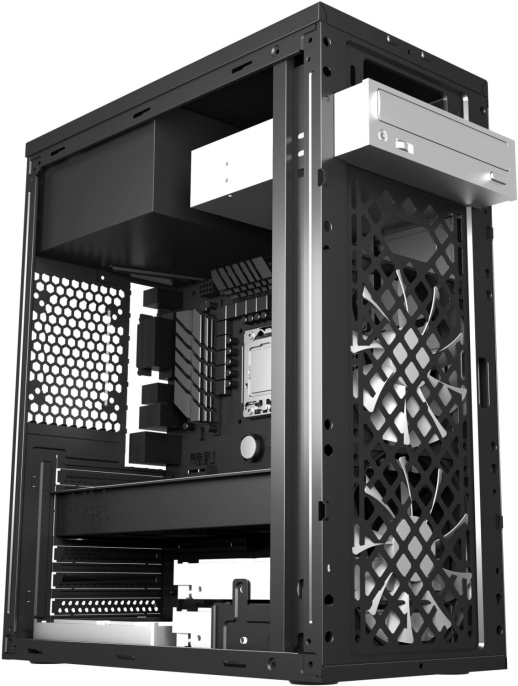 Корпус ATX Digma DCC-MD302, Midi-Tower, без БП,  черный