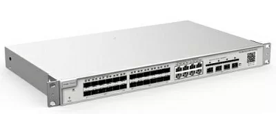 Коммутатор Reyee 24-Port SFP L2 Managed Switch, 24 SFP Slots, 8 Gigabit RJ45 Combo Ports, 4 *10G SFP+ Slots, 19-inch Rack-mountable Steel Case