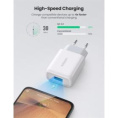 Зарядное устройство UGREEN CD122 (10133) USB-A QC 3.0 18W Fast Charger EU. Цвет: белый