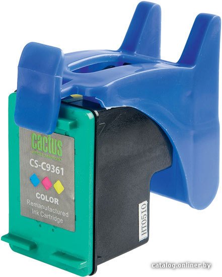 Картридж струйный Cactus CS-C9361 №136 многоцветный (18мл) для HP DJ 5443/D4163/DJ 6313/PS 2573/C3183/C4183/D5163/1513/1513s с чипом