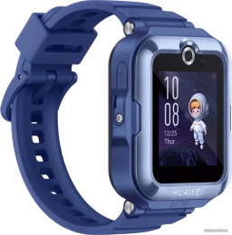 Смарт-часы Huawei Watch Kids 4 Pro Синий 55027638 детские часы-телефон, поддержка Android/iOS, экран AMOLED 1.42" 320x360, сенсорный , время работы: 2 суток, корпус: пластик, браслет: силикон