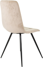 Стул для дома Бюрократ CH-K1 бежевый Holland 06 металл черный на ножках CH-K1_1/HL07
