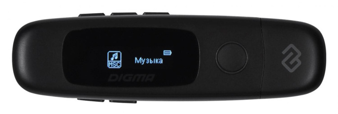MP3 плеер Digma U4 flash,  8ГБ,  черный