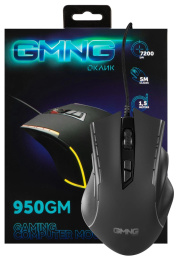 Мышь проводная GMNG 950GM, игровая, оптическая, USB, 7200dpi, черный [1533300]