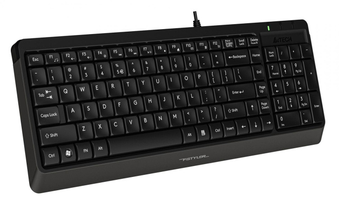 Клавиатура + мышь A4Tech Fstyler F1512 клав:черный мышь:черный USB F1512 BLACK