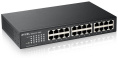 Коммутатор Zyxel GS1100-24E, 24xGE, rack 19", бесшумный оторвана часть коробки.