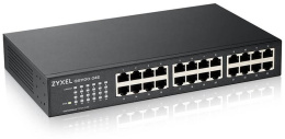 Коммутатор Zyxel GS1100-24E, 24xGE, rack 19", бесшумный оторвана часть коробки.