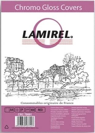 Обложки для переплёта Fellowes A4 красный 100шт Lamirel LA-7869101 LA-78691