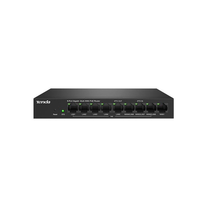 TENDA G0-8G-POE 9 Port Gigabit Ethernet PoE Router