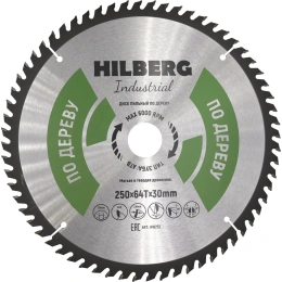 Диск пильный Hilberg Industrial Дерево 250x30x64Т HW252