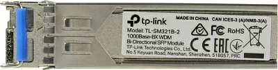 TP-Link TL-SM321B 1000Base-BX WDM двунаправленный SFP-модуль 20 км