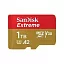 Micro SecureDigital 1TB SanDisk 1024GBEXTREME Class 10, UHS-I, W130, R 190 МБ/с, SDSQXAV-1T00-GN6MN без адаптера на SD