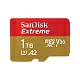 SanDisk microSDXC 1024GBEXTREME Class 10, UHS-I, W130, R 190 МБ/с, SDSQXAV-1T00-GN6MN без адаптера на SD