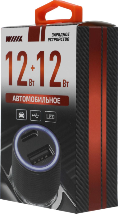 Автомобильное зарядное устройство Wiiix UCC-4-2-15,  USB-A,  USB-C, 3A, черный