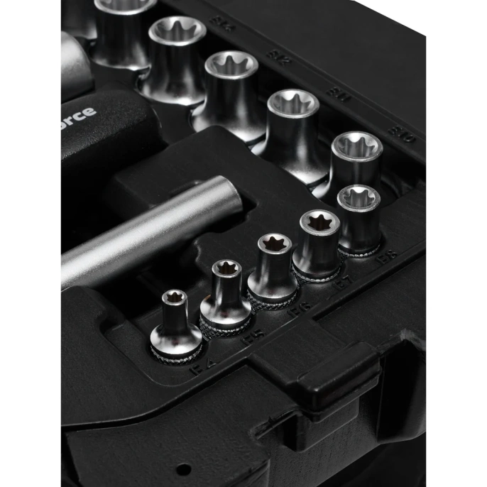 Набор инструментов Inforce 108 предметов 1/2", 1/4", Сталь Cr-V, Профессиональный, 06-07-12