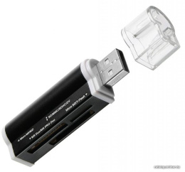 Устройство чтения карт памяти USB2.0 Buro BU-CR-3101 черный