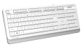Клавиатура A4TECH Fstyler FKS10, USB, мембранная,  белый/серый [fks10 white]