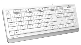 Клавиатура A4TECH Fstyler FKS10, USB, мембранная,  белый/серый [fks10 white]