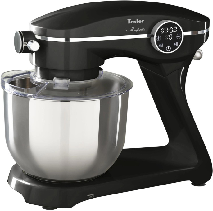 Кухонная машина Tesler KM-1860 планетар.вращ. 1800Вт черный