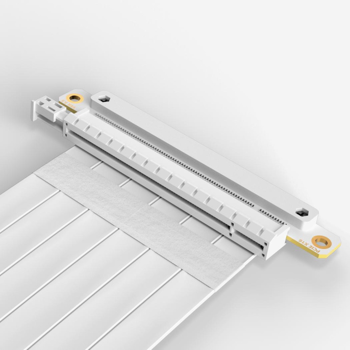 Кабель для корпуса Cable PCCooler PCI-Express4.0 PCIE 3.0/PCIE 4.0 X16 Graphics Card Extension Cable 185mm PCI-E3.0 WH White
