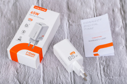 Зарядное устройство CABLETIME G65AW (CT-GAN65A-PW) GaN PD3.0 2C1A 65 Вт, белый