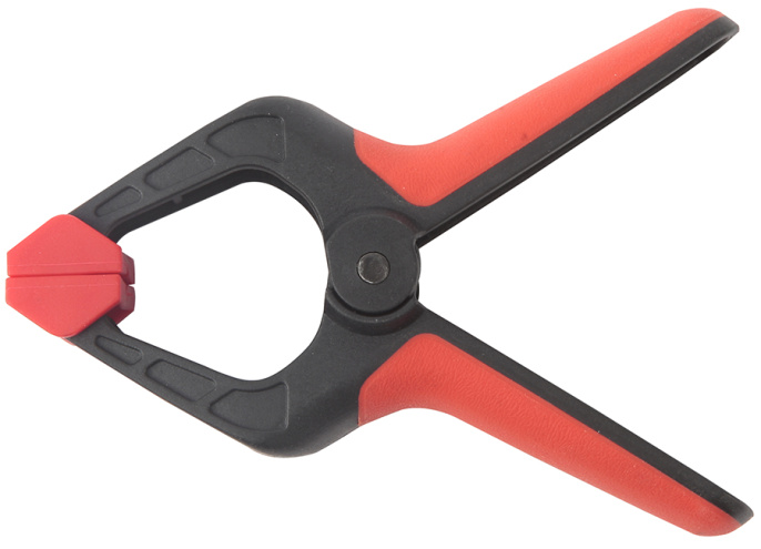 Зажим WorkPro WP232010 25мм нейлоновый пружинный, поворотный носик челюсти, эргономичная ручка для удобного использования, усиленная нейлоновая конструкция для прочности