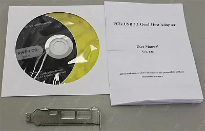Контроллер STLab U-1340 (RTL) PCI-Ex1 USB3.0 2 port-ext USB-C 1port-ext