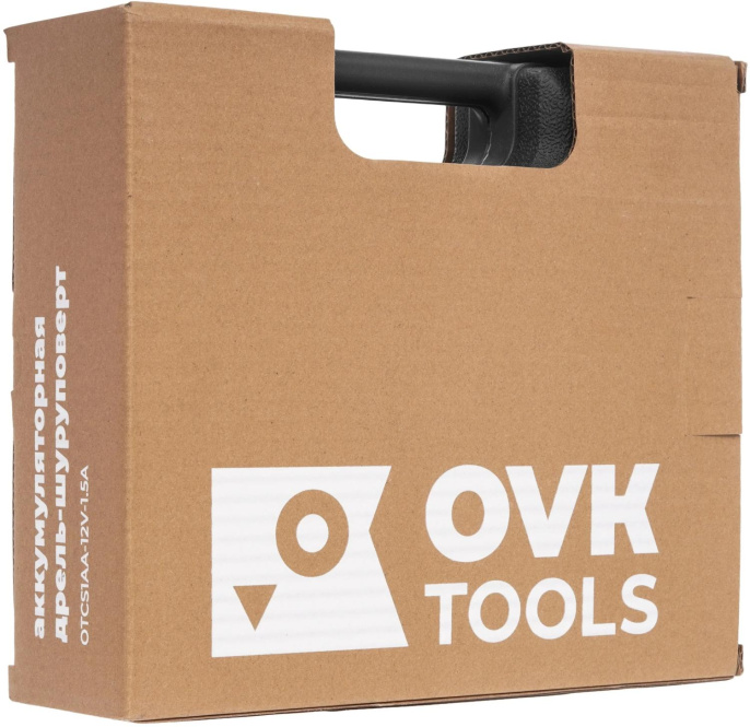 Дрель-шуруповерт Ovk Tools OTCS1AA-12V-1.5A аккум. патрон:быстрозажимной кейс в комплекте