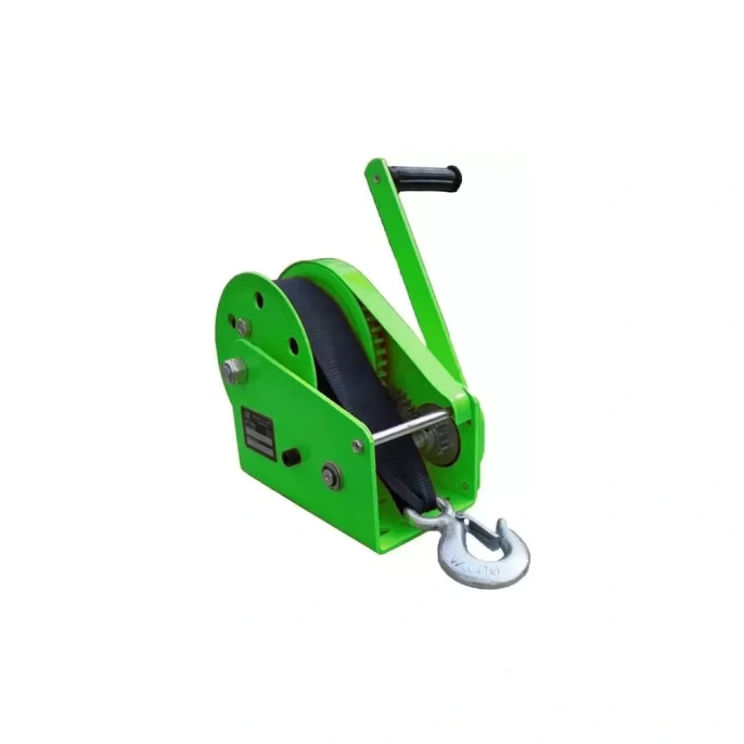 Лебедка барабанная с автоматическим тормозом EURO-LIFT ahw1800 г/п 800 кг, лента 10 м 00-00004832