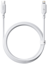 Кабель Baseus P10377700213-00 Silky Series Fast Charging Cable Type-C to iP 20W 1m Moon White