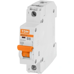 Автоматический выключатель ВА47-29 (1Р; 8 А; 4.5 кА; В) TDM ELECTRIC SQ0206-0007