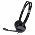 Наушники Sven AP-151MV Black (SV-015312) (20 Гц - 20 кГц, 105 дБ, разъем 3,5 мм (4 pin) для подключения к ПК, регулятор уровня громкости на кабеле, регулируемое оголовье, шнур 1.2м)