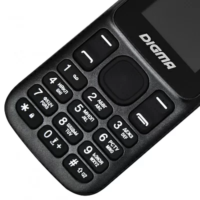 Мобильный телефон Digma A172 Linx 32Mb черный моноблок 2Sim 1.77" 128x160 GSM900/1800 microSD max32Gb
