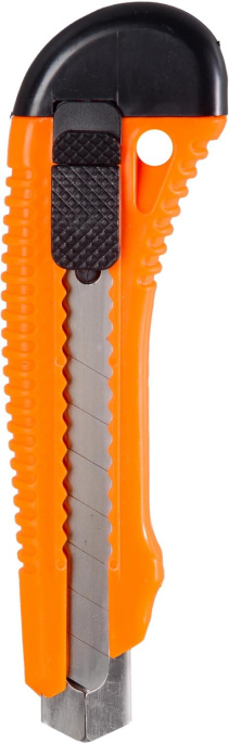 Строительный нож Вихрь 18мм лезв.1шт оранжевый/черный 73/10/10/2