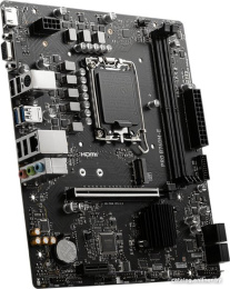 Материнская плата MSI Pro B760M-E mATX, сокет Intel LGA1700, чипсет Intel B760, память 2xDDR5, слоты: 1xPCIe x16 4.0, 1xM.2