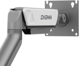 Кронштейн для мониторов ЖК Digma D-MM101, до 32", до 9кг, крепление к столешнице, поворот и наклон, серый